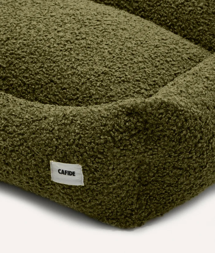 Green Fleece Dog Bed - Snozy