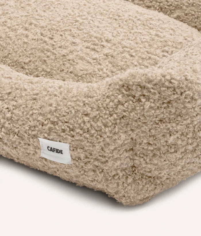 Beige Fleece Dog Bed - Snozy