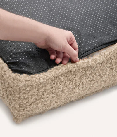 Beige Fleece Dog Bed - Cuadra