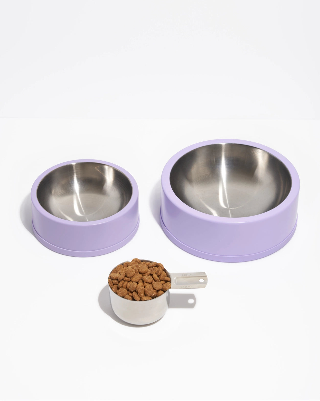 Non-Skid Stainless Steel Bowl - Lilac