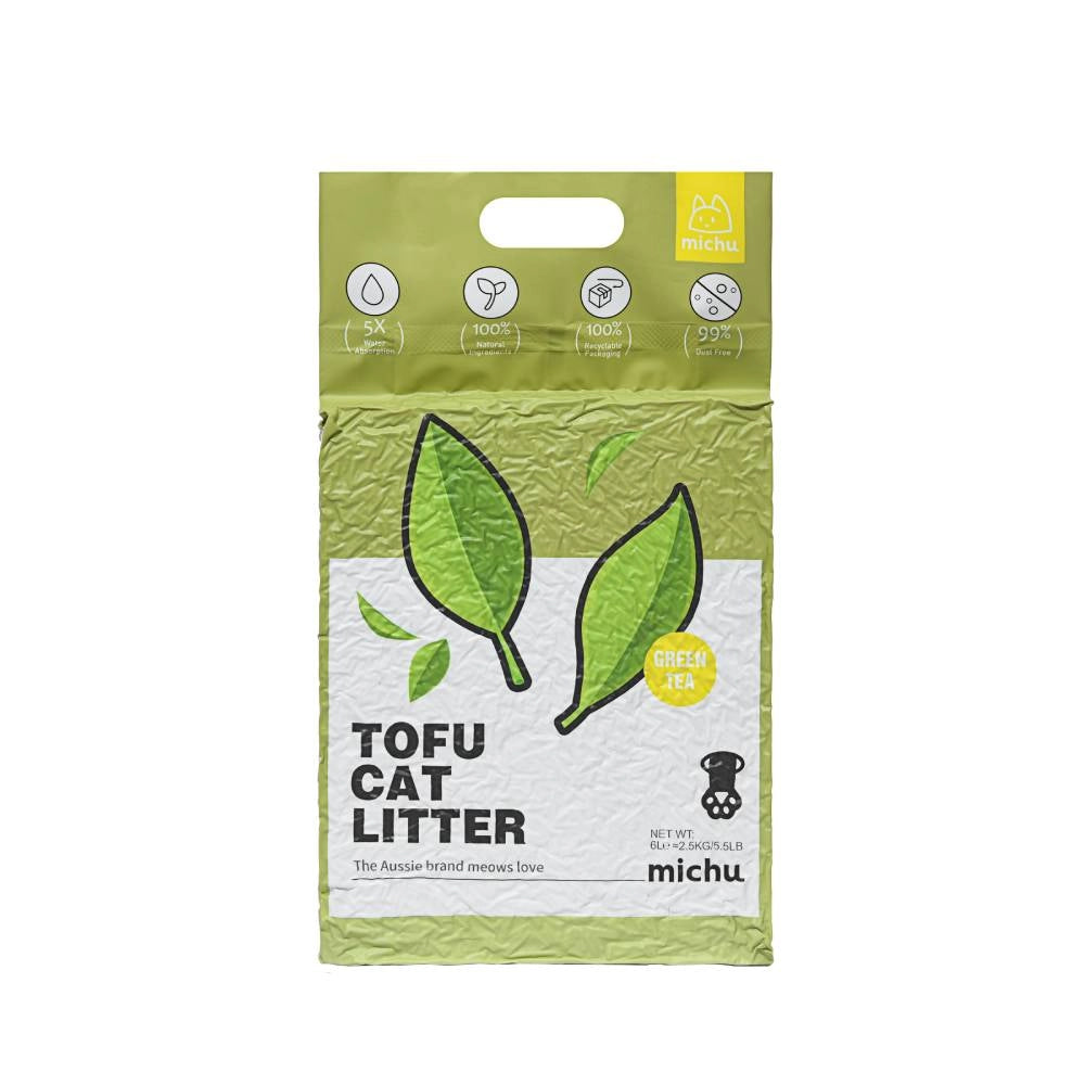 Michu Natural Clumping Tofu Cat Litter 2.5kg/6L