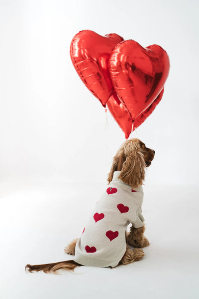 Knitted Sweaters With Hearts