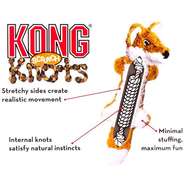 KONG Scrunch Knots Fox