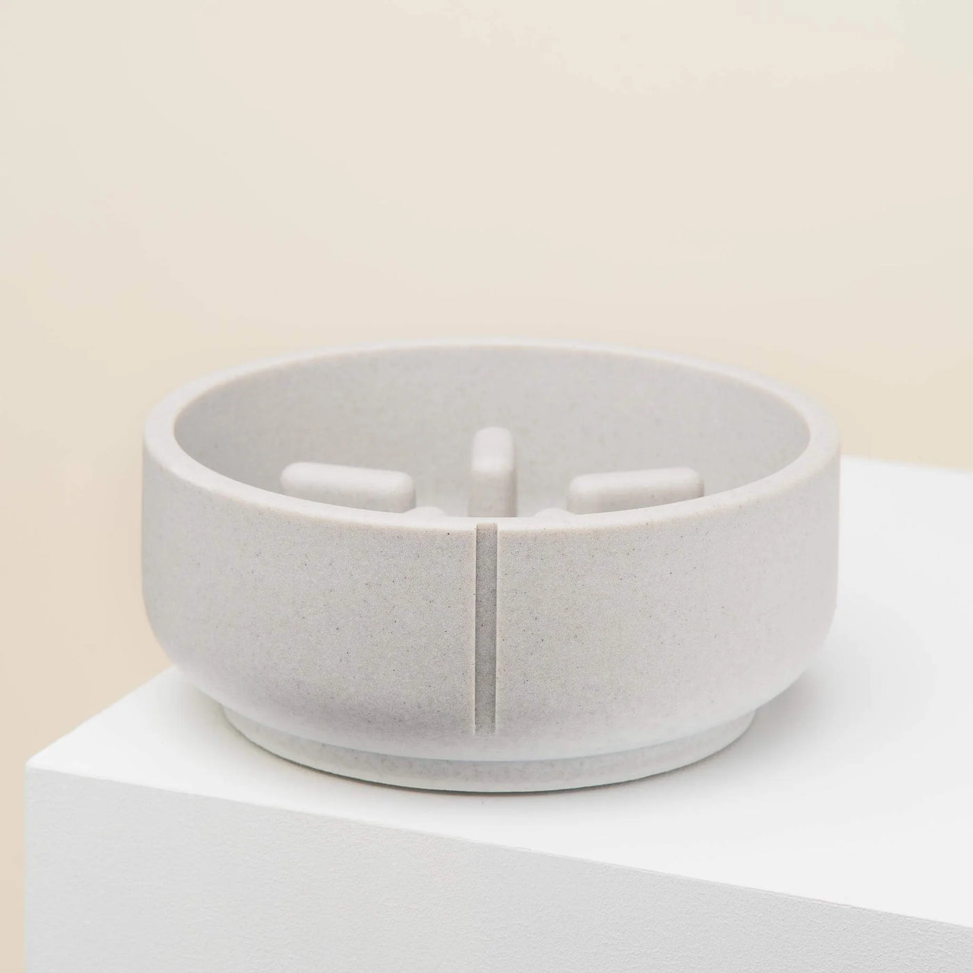Pino Slow Feeding Dog Bowl - Dolphin Grey