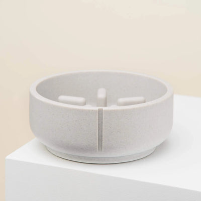 Pino Slow Feeding Dog Bowl - Dolphin Grey