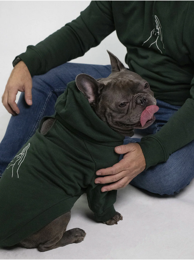 Dog Hoodie "Hand&Paw" Design