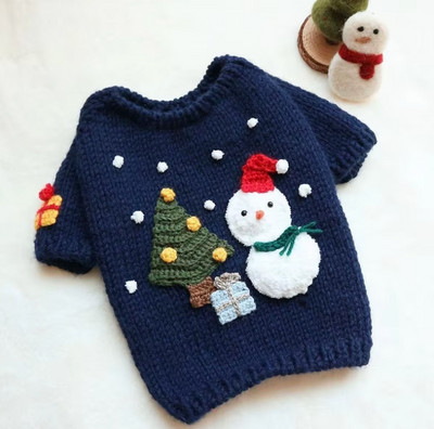 Pet Christmas Sweater Knitted