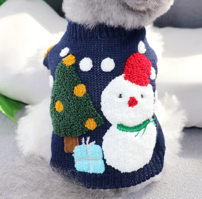 Pet Christmas Sweater Knitted