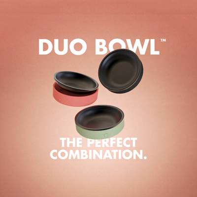 Duo Bowl Terracotta from Zee.Cat