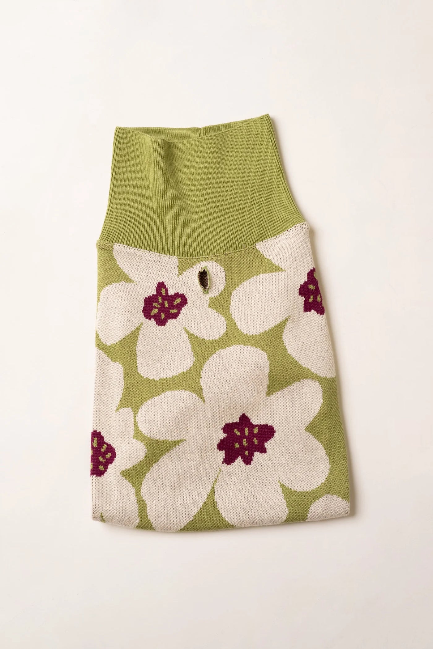 Green Flower Sweater