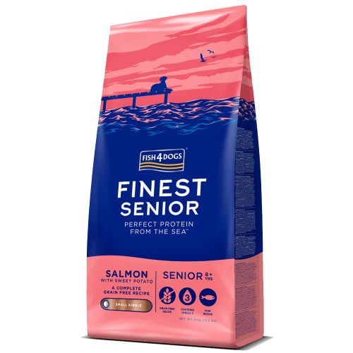 Fish4Dogs Dry Food - Salmon with Sweet Potato Senior - Large Kibble