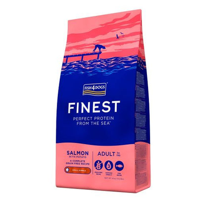 Fish4Dogs Dry Food - Salmon with Potato Adult - Large Kibble