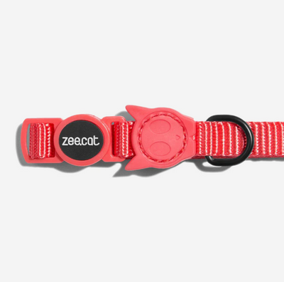 Neon Coral Collar from Zee.Cat